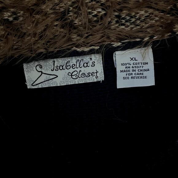 Isabellas Closet Soft Fuzzy Knit Goth Emo Grunge Cardigan - Picture 9 of 12